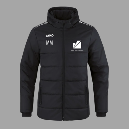 JAKO Team Coach Kapuzenjacke Schwarz